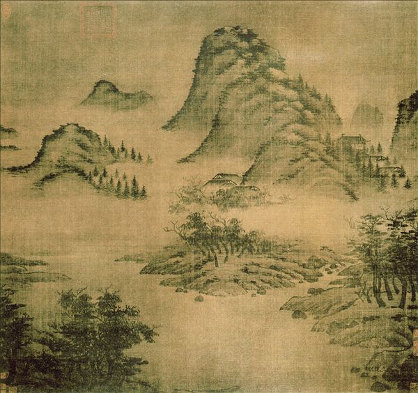 318,318艺术,高克恭,国画,国画山水,《春山欲雨图》