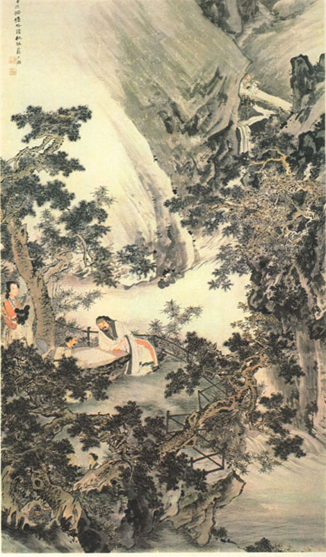 318,318艺术,美术鉴赏,国画,国画人物,岭南画派,苏六朋,《东山报捷图》